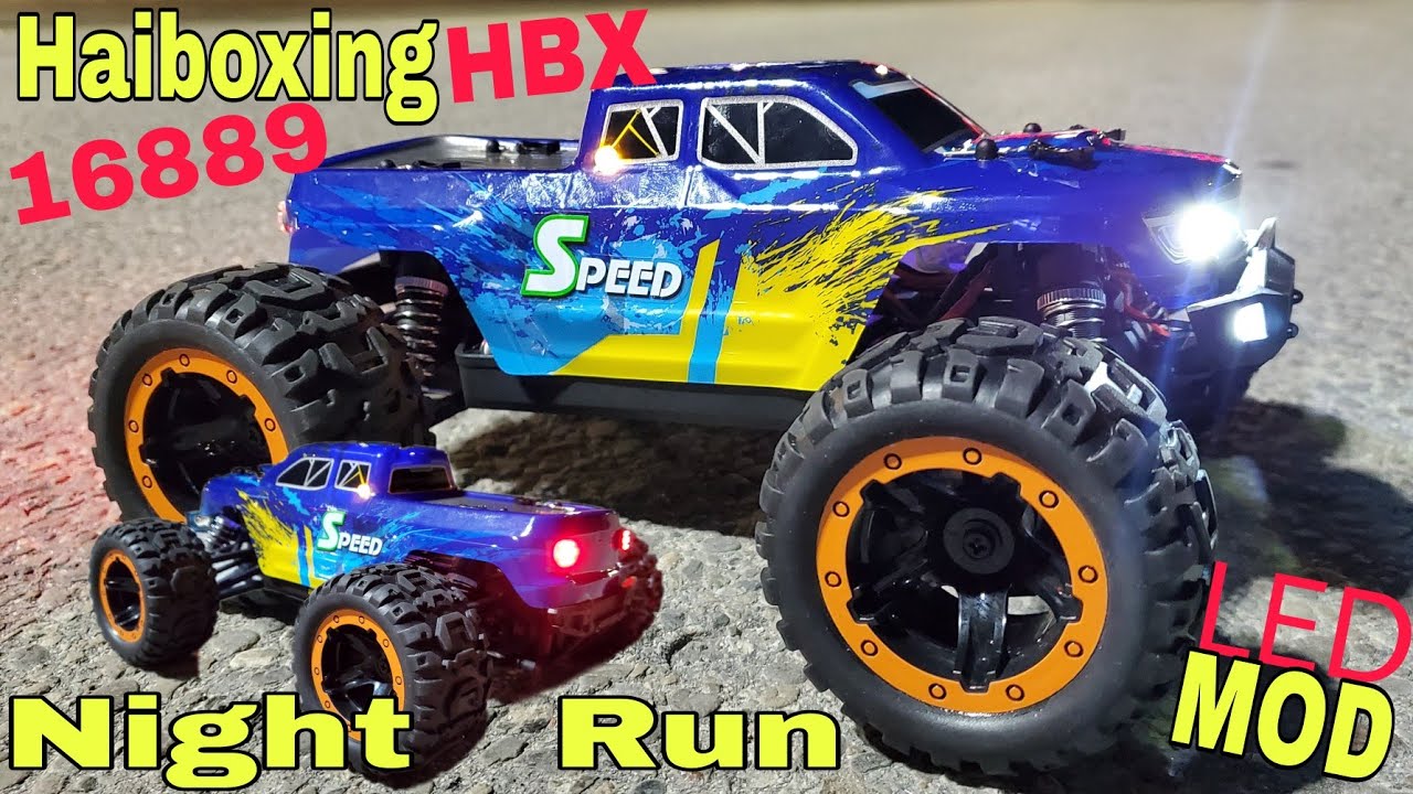 RC Truck LED Mod - Night Run (Haiboxing HBX 16889) Fast, 1:16, 4WD