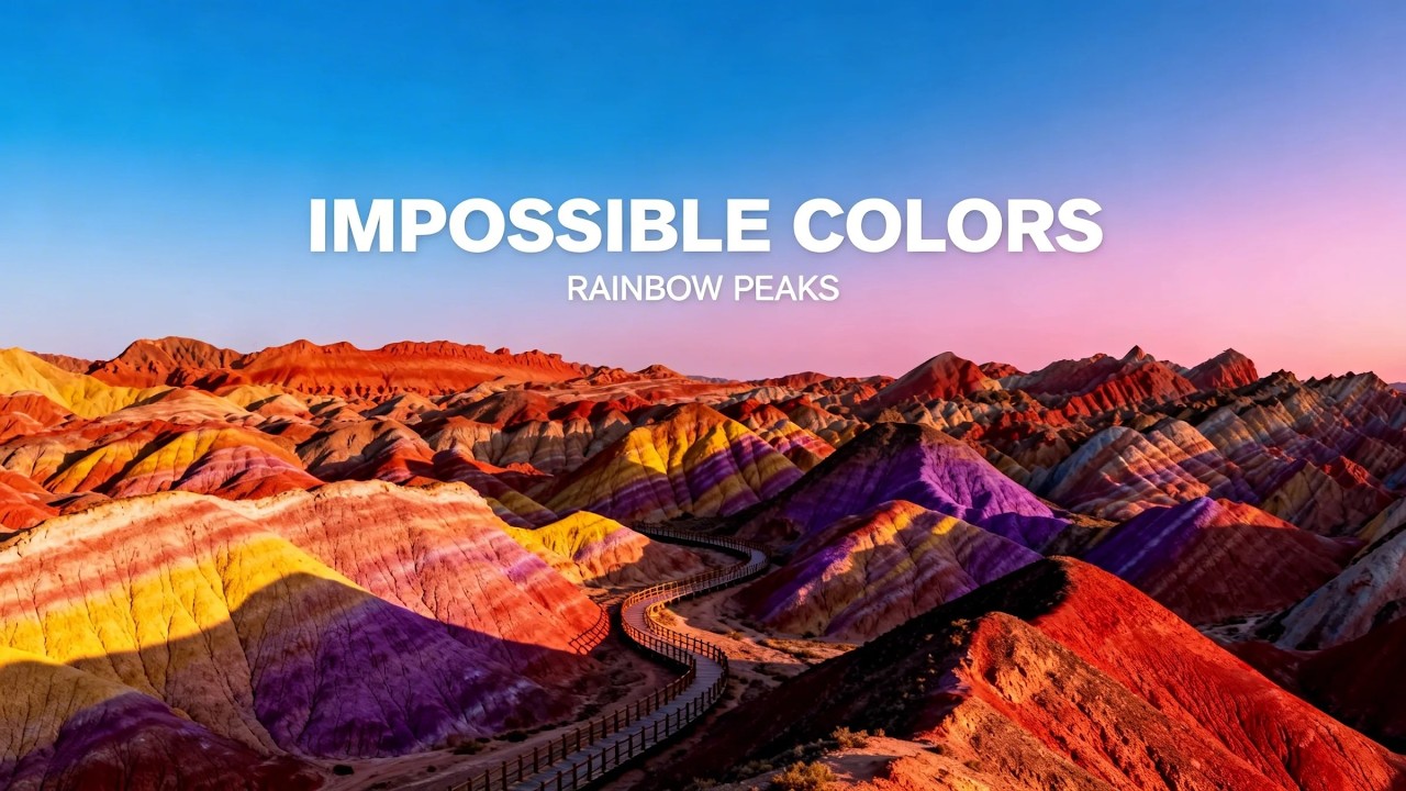 The Real Rainbow Mountains: Zhangye Danxia 4K