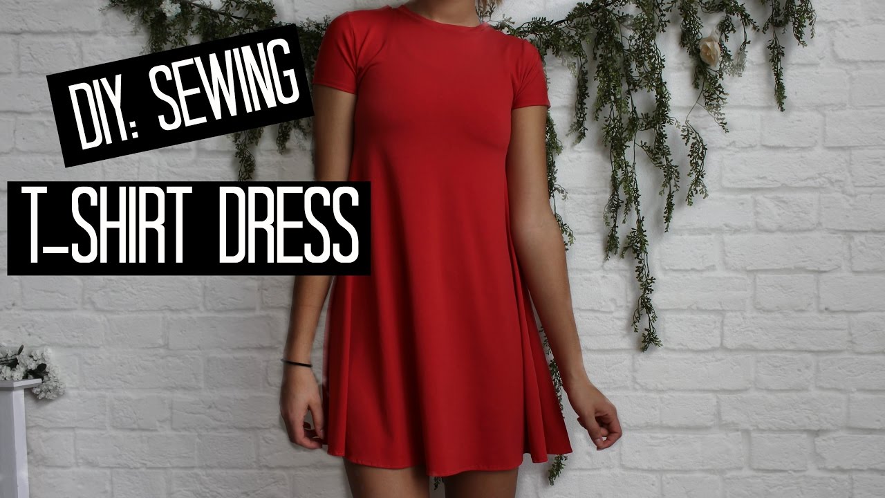 DIY T-shirt Dress : Easy Sewing