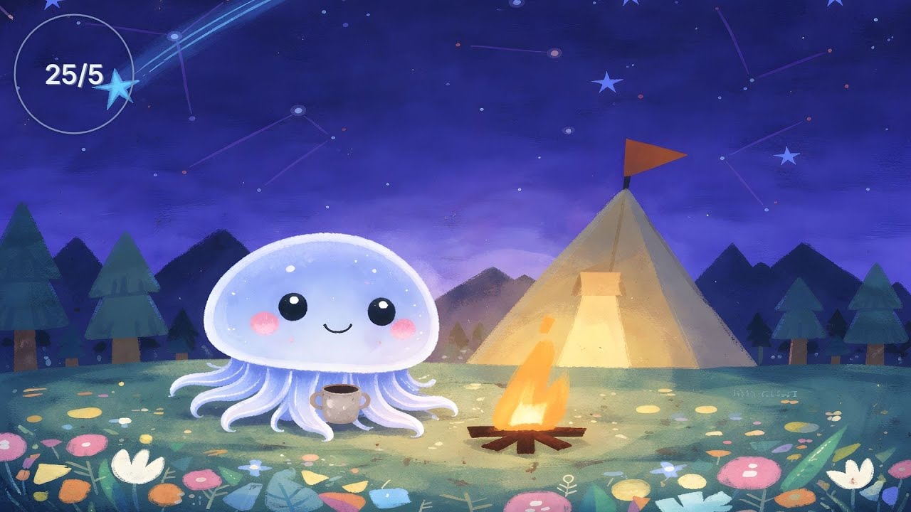 Deep Jelly 🍅 Pomodoro 25/5 Live |Deep Jelly's CampFire |Focus Study Session