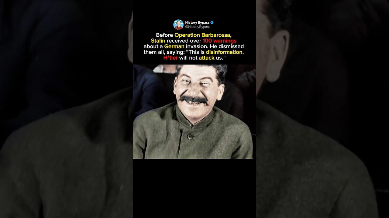 Joseph Stalin&rsquo;s Biggest Mistake Of World War II #shorts