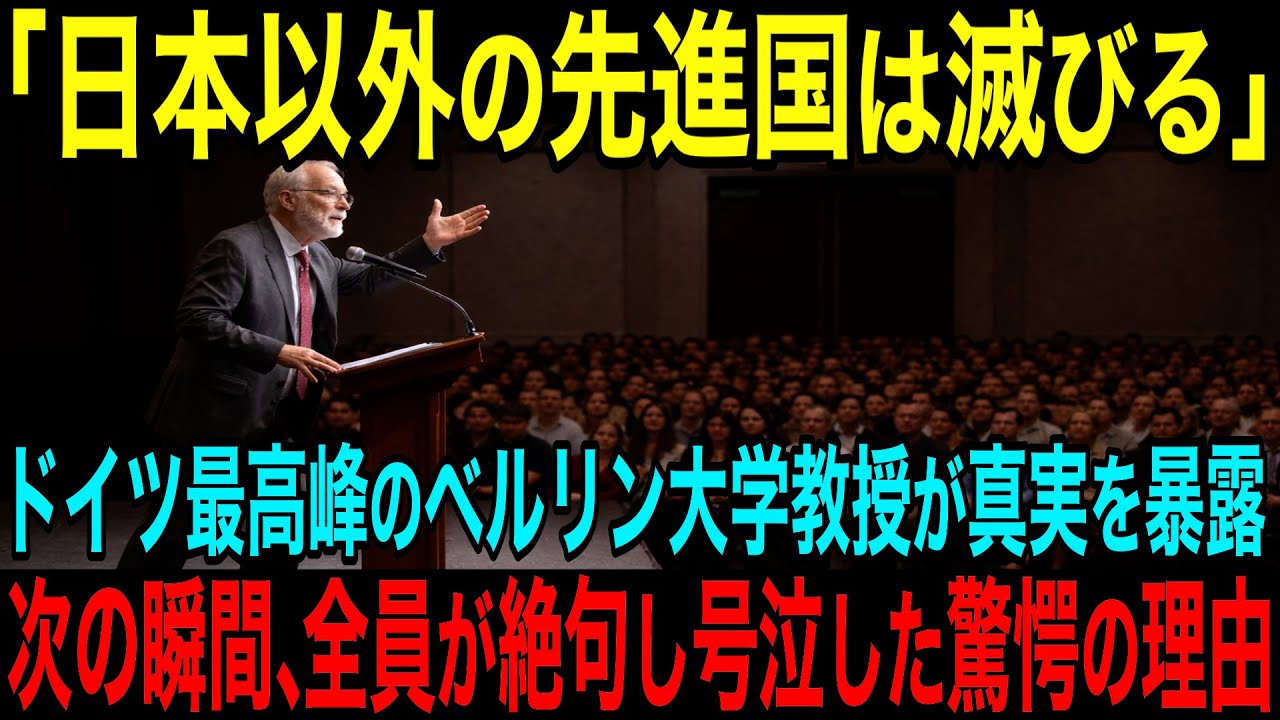 【海外の反応】「日本以外は消滅します」ドイツ最高峰の経済学者が衝撃発言で世界中が震撼した理由