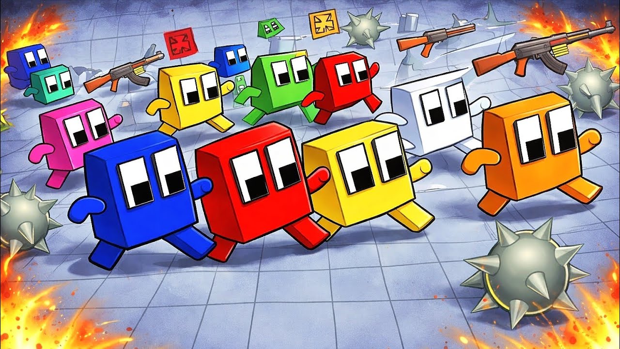 Square Race 🔥 Only One Survives! Ultimate Chaos Run