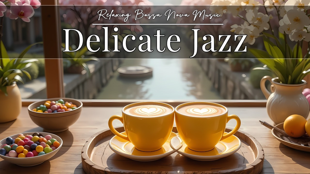 [Delicate Jazz Music] ☕ Soft Bossa Nova Background for Happy Moods & Stress Relief