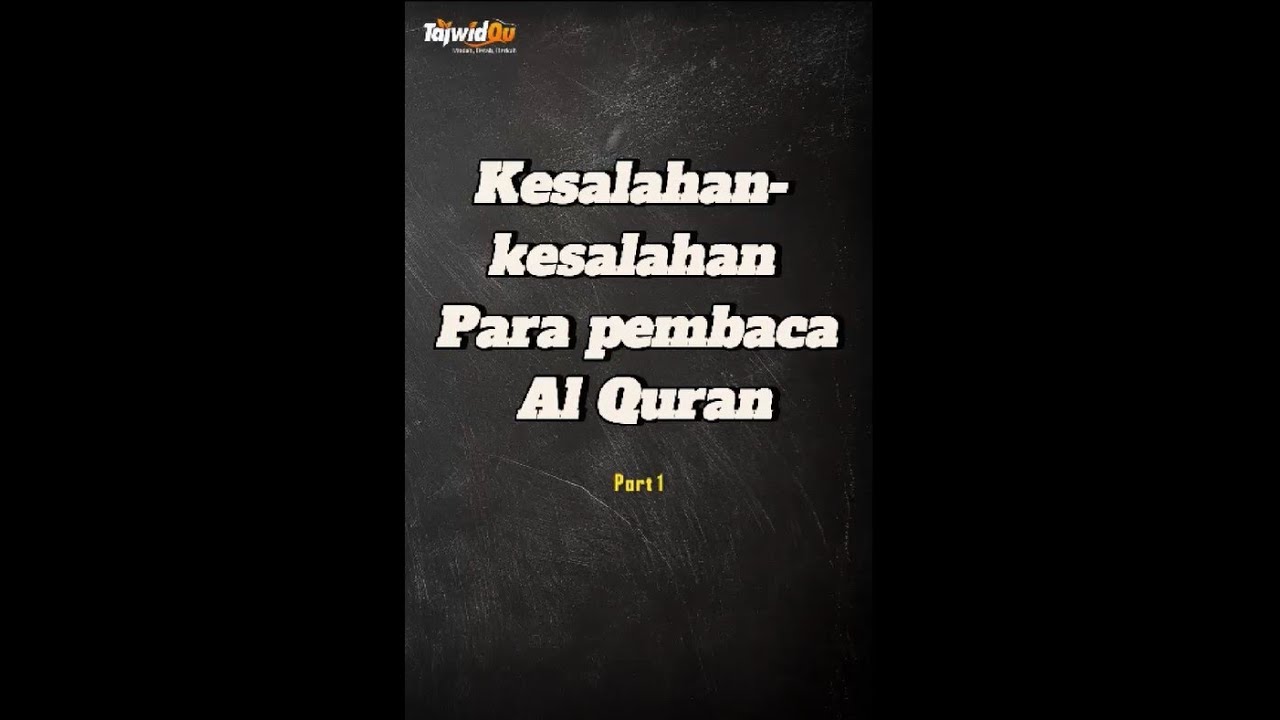 Belajar Quran Mudah part 1|TajwidQu | Tertukar Huruf