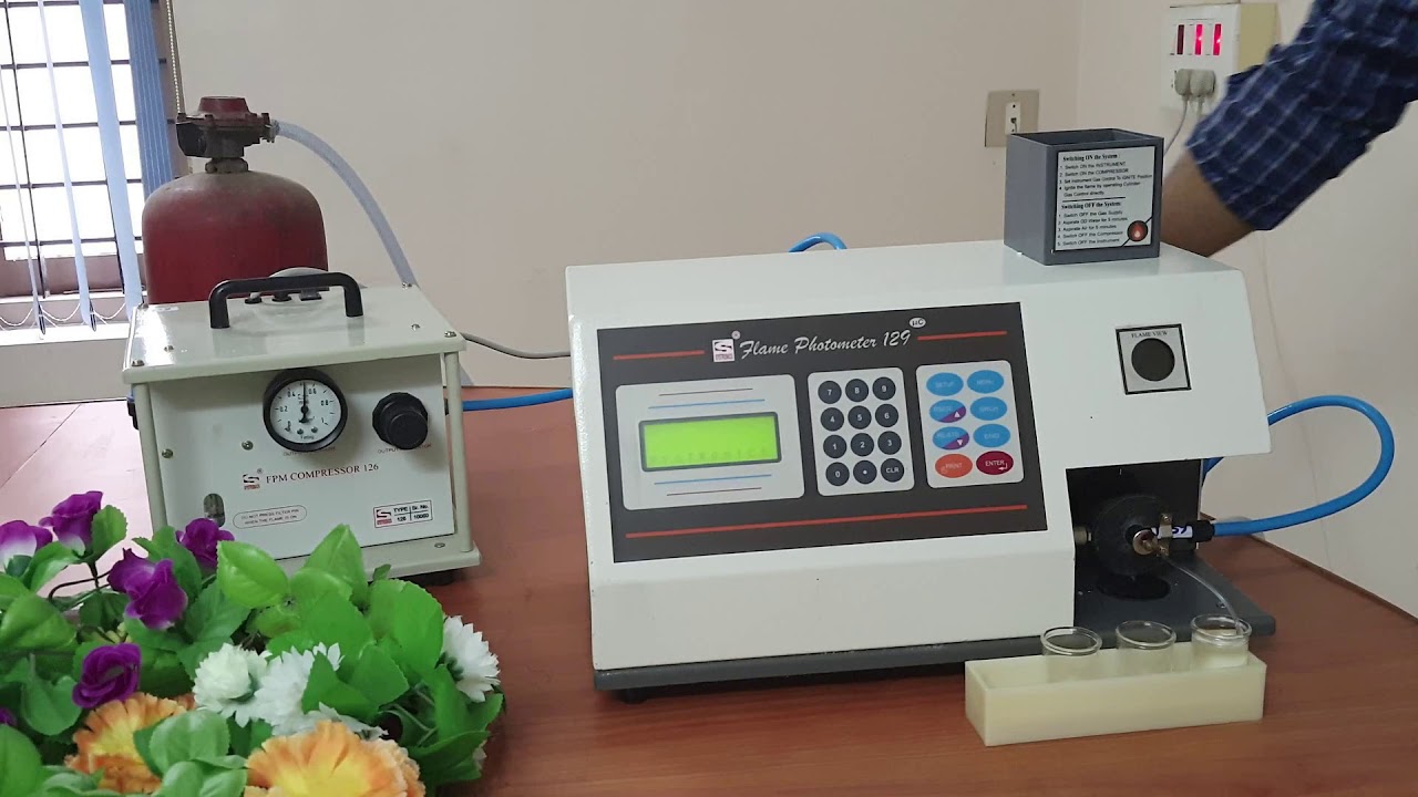 SYSTRONICS FLAME PHOTOMETER TYPE 129 OPERATING PROCEDURE