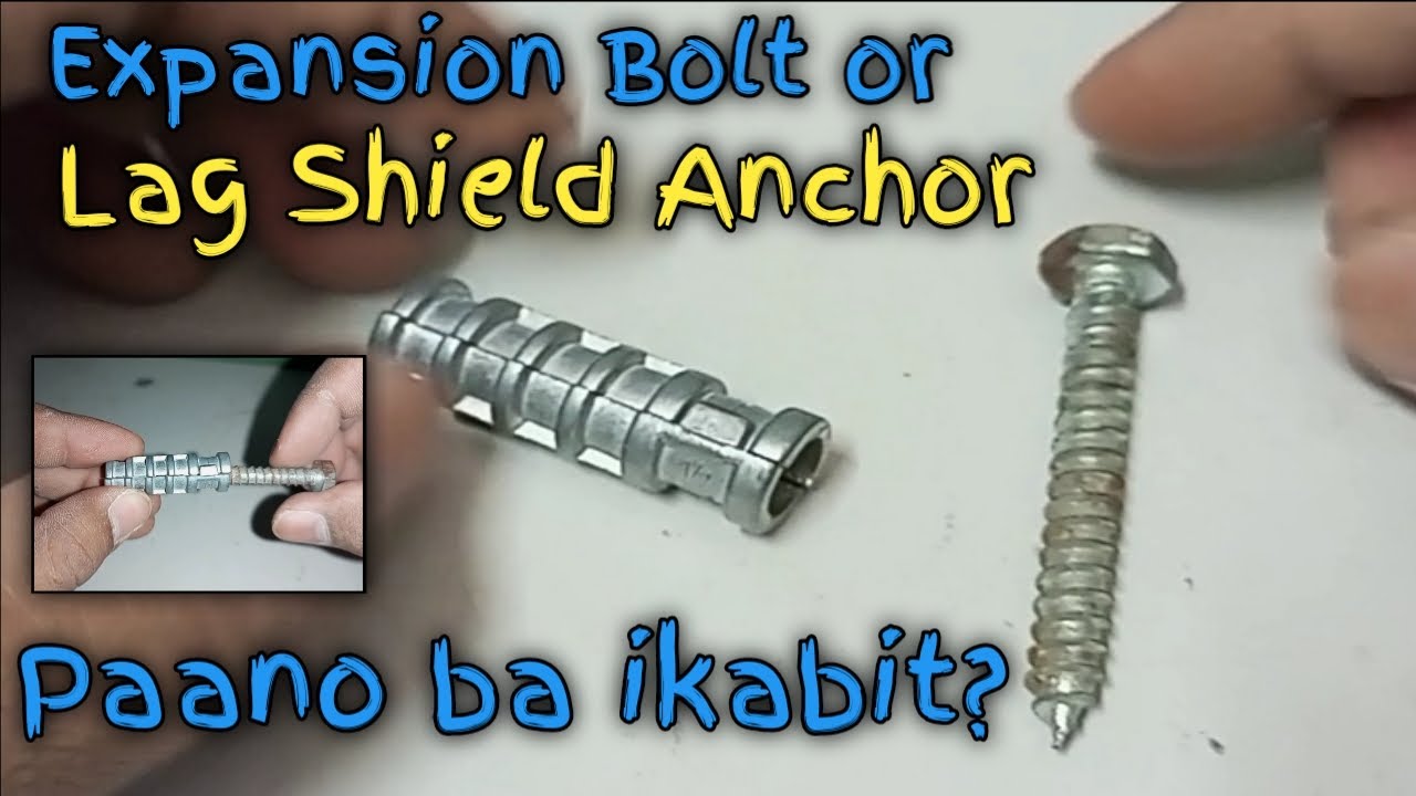 Paano Mag Install ng Expansion Bolt o Lag Shield Anchor  |  How to Install a Lag Shield Anchor