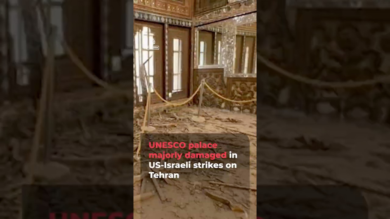 Golestan Palace majorly damaged in US-Israeli strikes on Tehran | AJ #shorts