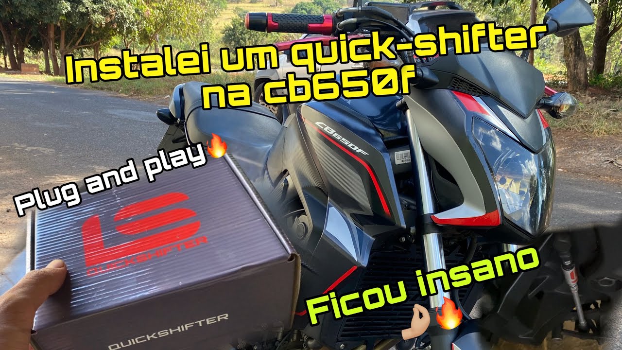 Instalei um quick shifter na cb650f e invoquei a melodia🤩🤌🏼🔥❤️deu ruim?!🔥cb650 com escape e quick 🎶🎼