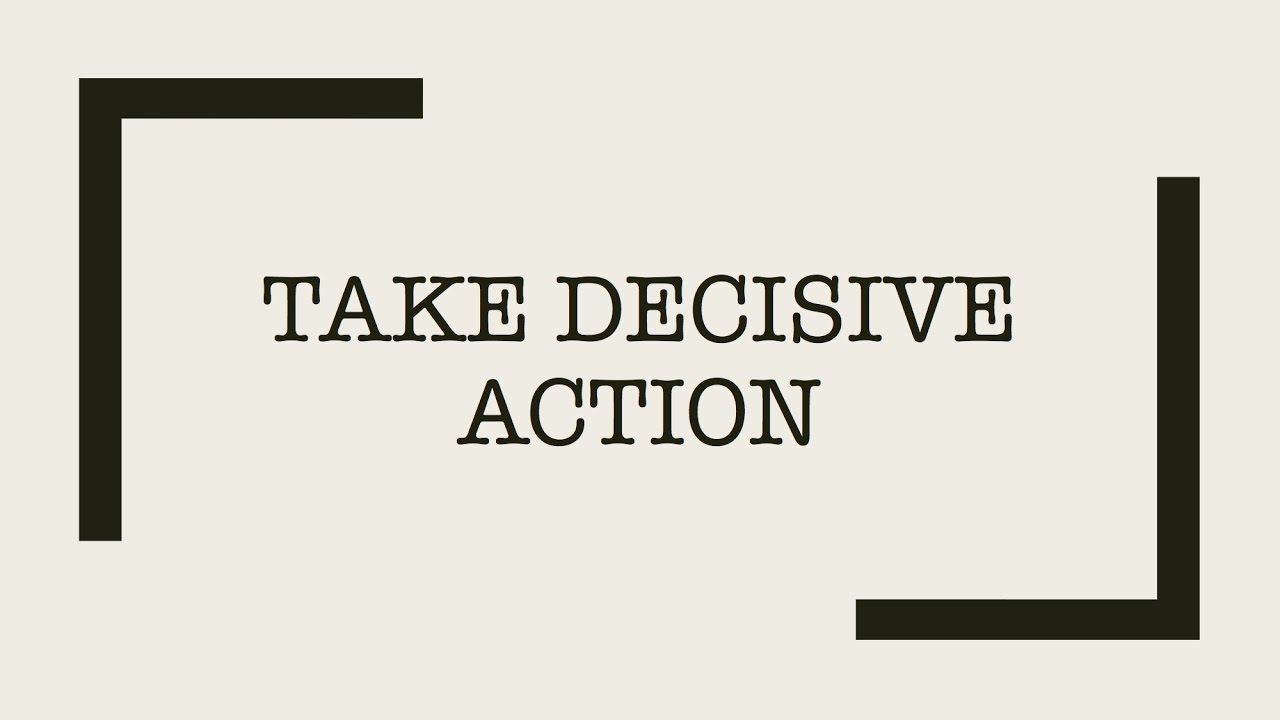 Tony Robbins on Taking Decisive Action
