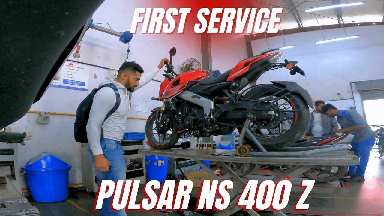 Pulsar NS 400 Z First Free Service, All Steps!