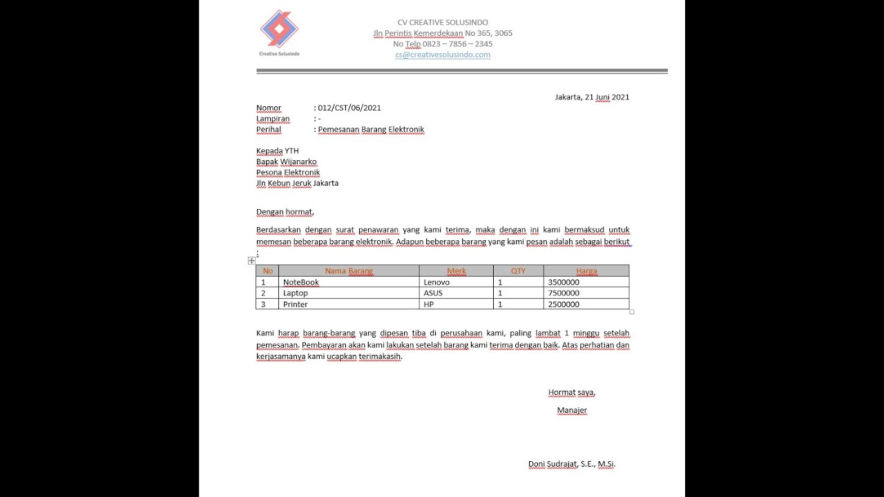 Cara Membuat Kop Surat, Tabel, Memasukkan Logo Menggunakan  Ms Word
