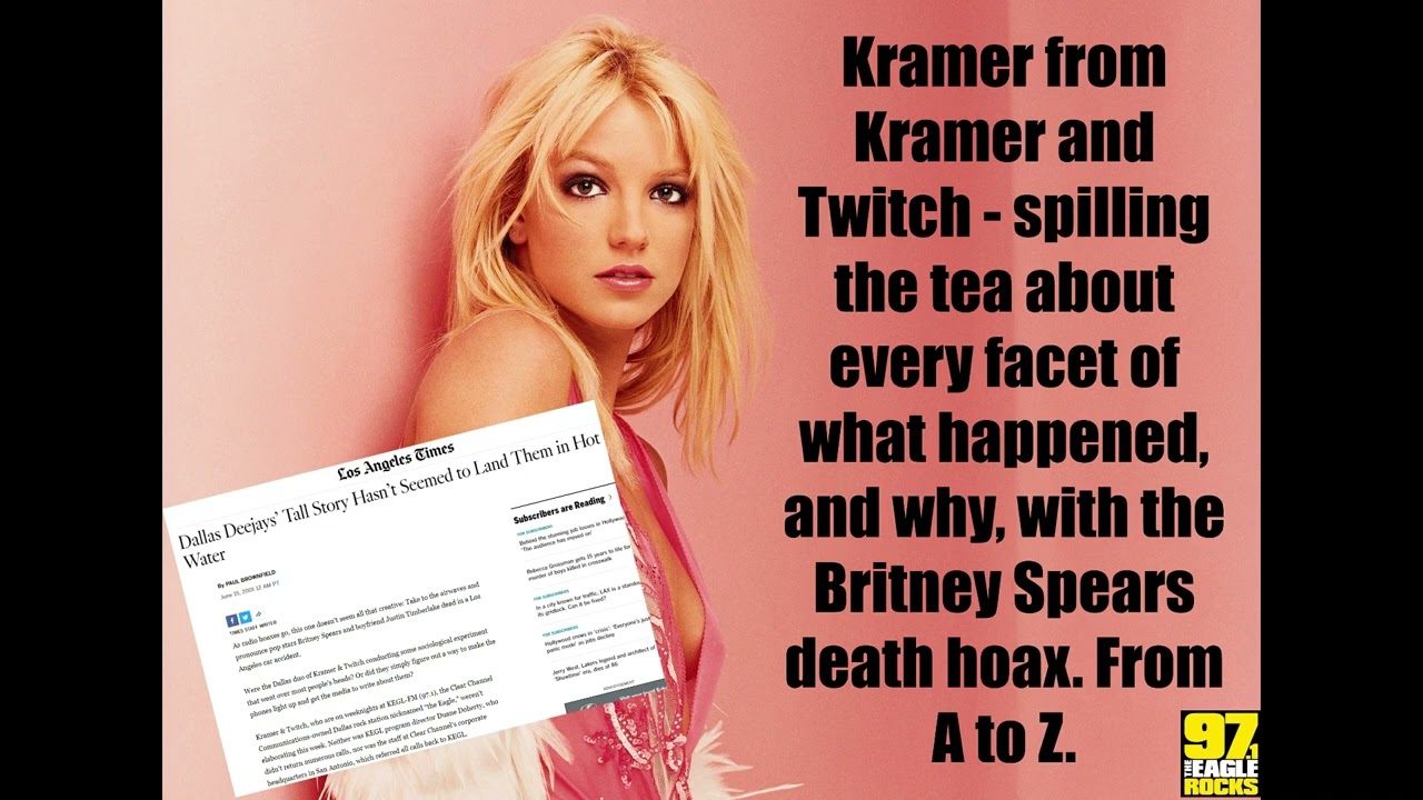 Kramer talks about the Britney hoax, 23 years to the day.