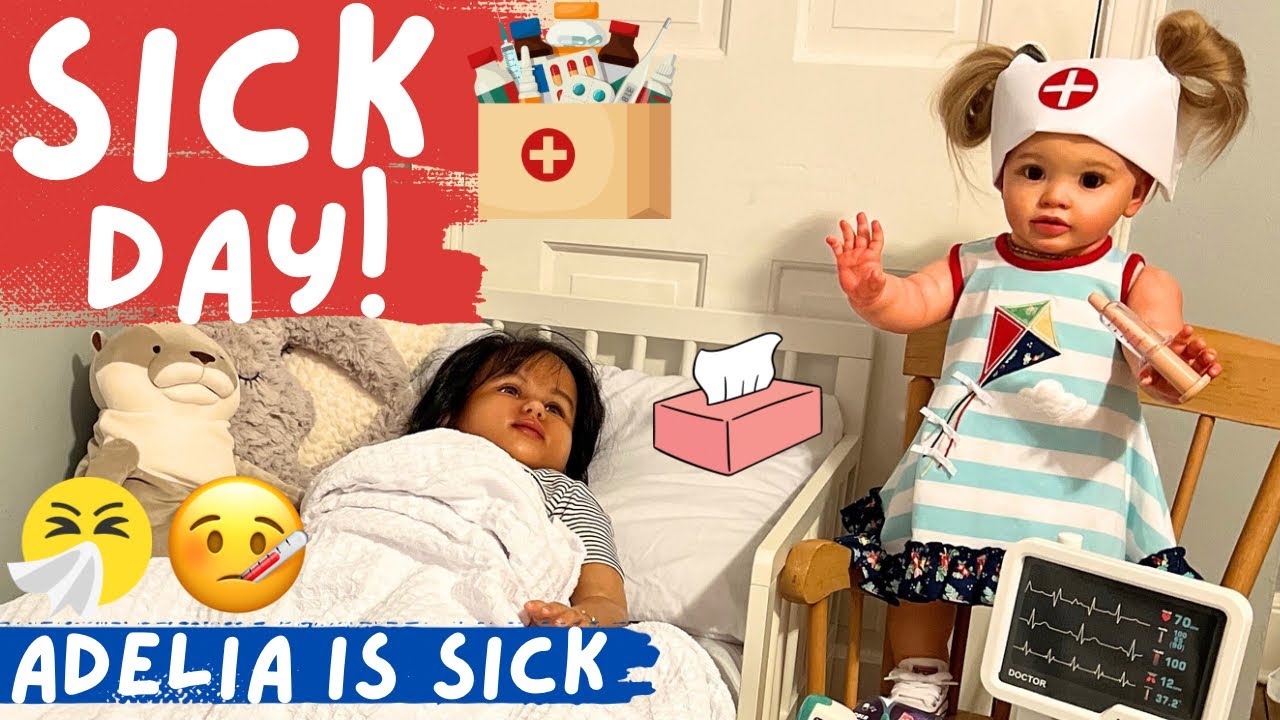 Reborn SICK Roleplay 🤒 🤧 With Adelia and Pippa #rebornbaby #reborns #reborn