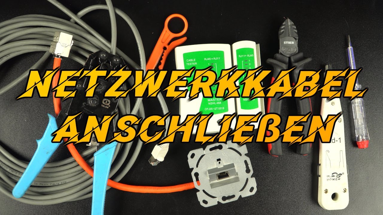 Crimpen & Auflegen von Netzwerkkabeln