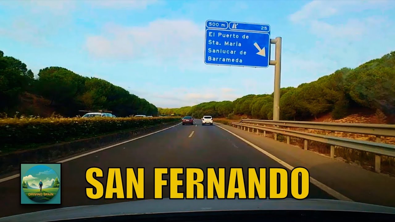 🚗📹 San Fernando to Rota Car Drive Cádiz Andalucía Spain 4K