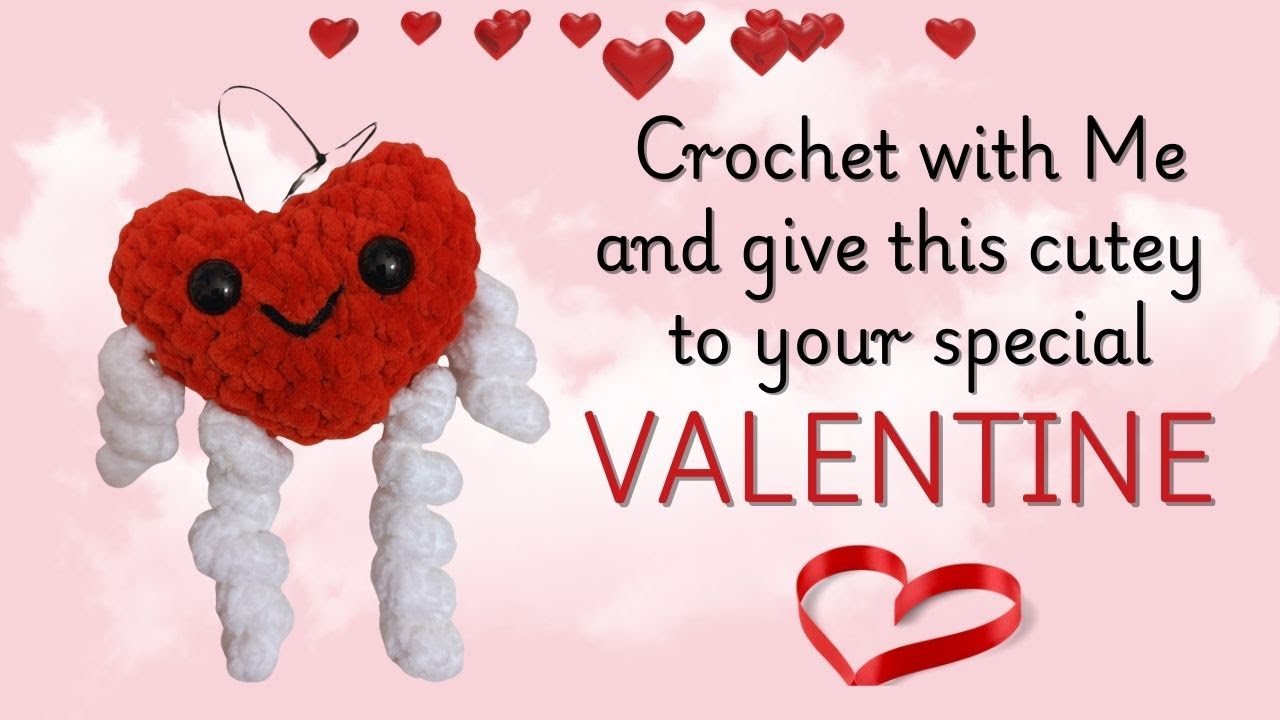 CROCHET THE WORLDS CUTEST PLUSHY HEART!