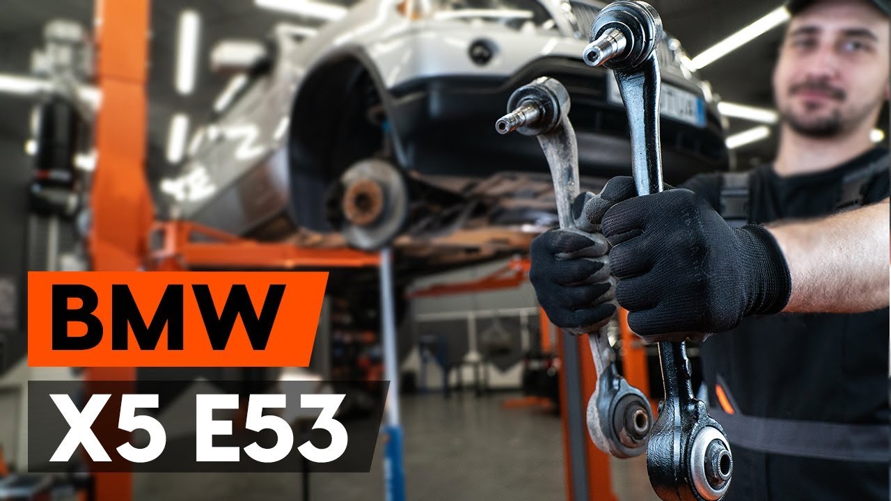 Så byter du främre länkarm / främre bärarm på BMW X5 (E53) [GUIDE AUTODOC]