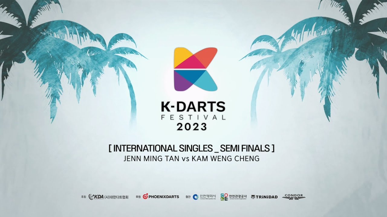 2023 K-DARTS FESTIVAL  International Singles Semi Finals Jenn Ming Tan vs KAM WENG CHENG