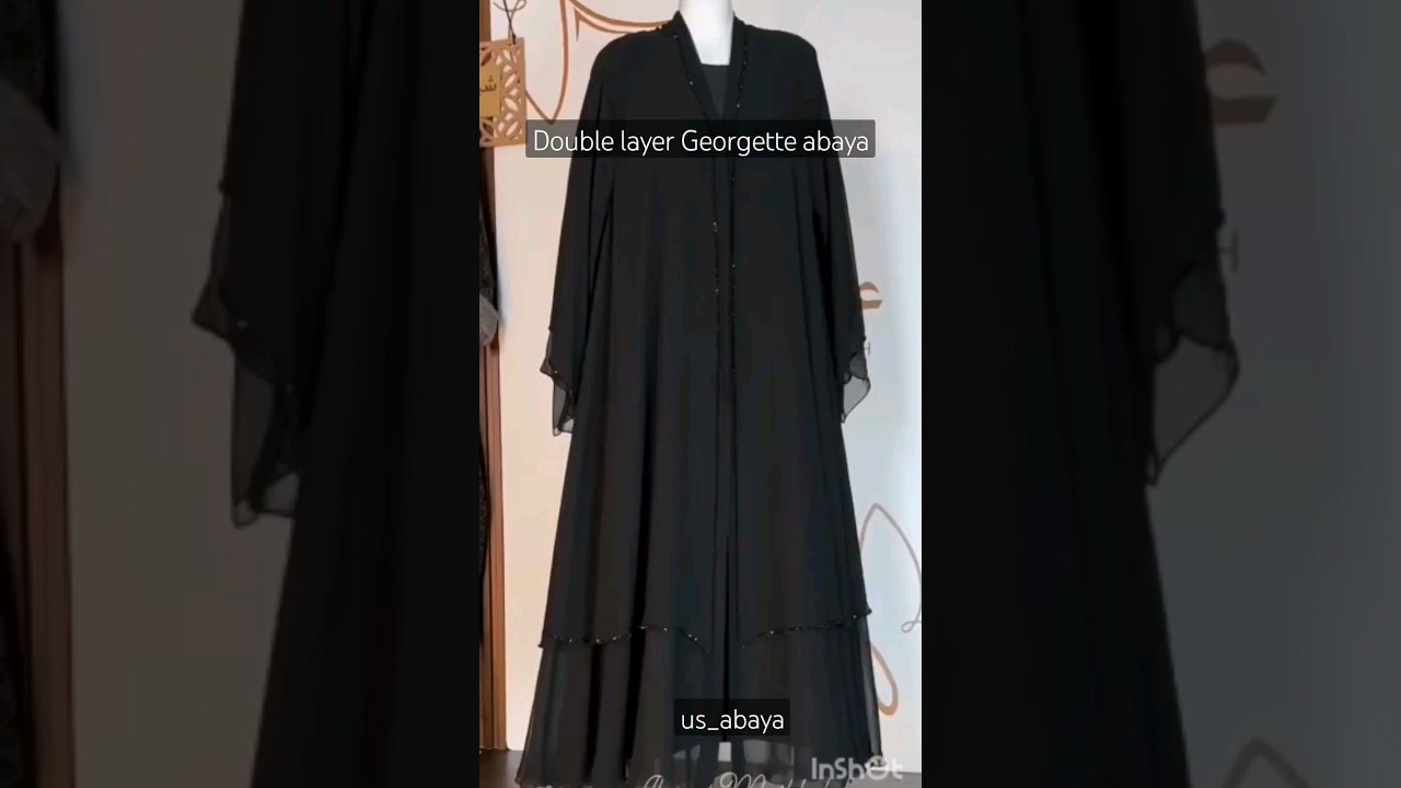 Double layer Georgette abaya|burkha |naqab #shorts #youtubeshort #abaya #designerabaya