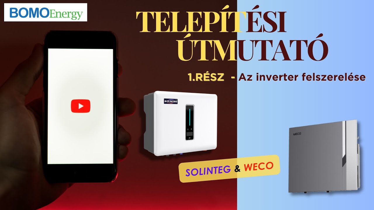 Hogyan telepítsük a SOLINTEG/WECO rendszert? 1.RÉSZ - Telepítési Útmutató: Inverter felszerelése