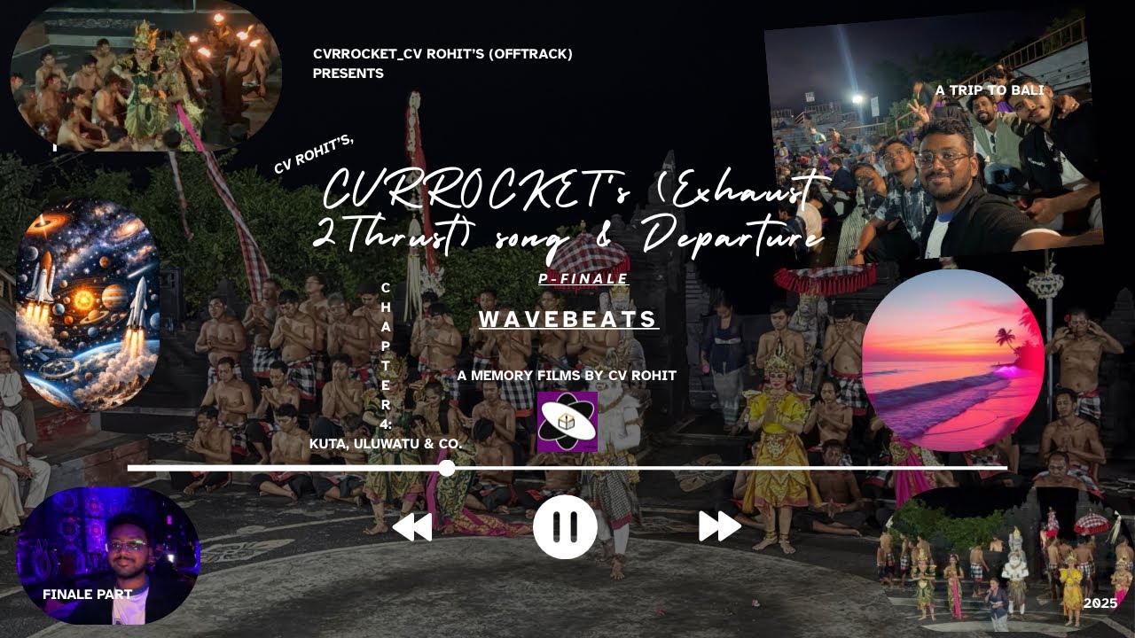 CVRROCKET's song & Departure |Chapter4: Kuta, Uluwatu & co.(p1) - WaveBeats(Bali) - FINALE|CVRROCKET