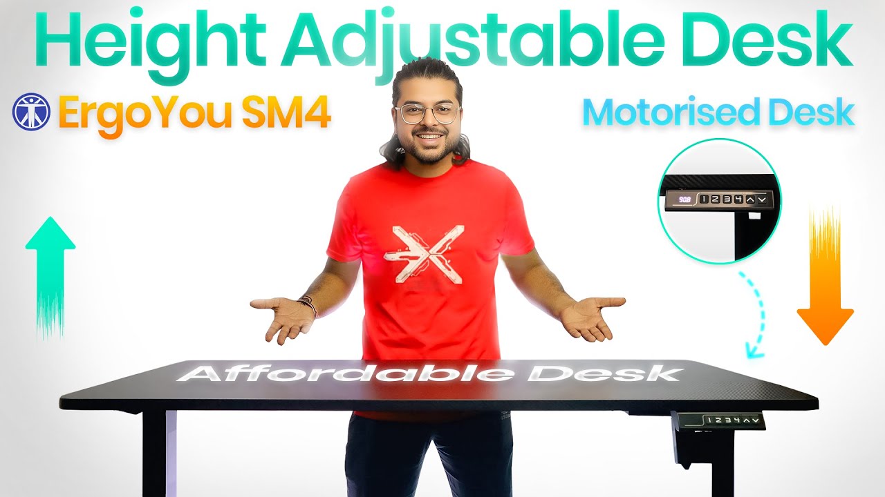 Ergoyou SM4 Height Adjustable Desk | Best Sit Stand Desk @16000 | 2025