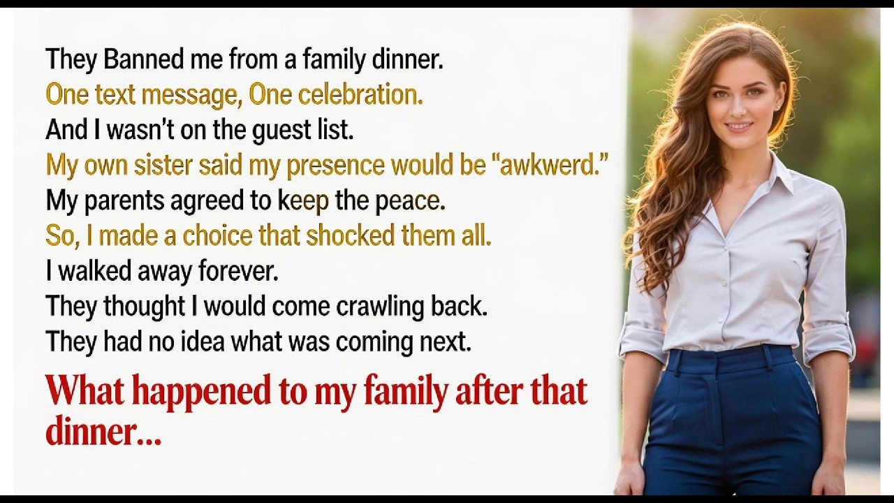 They Uninvited Me From Family Dinner, So I Disappeared Forever | Then The Truth Came Out