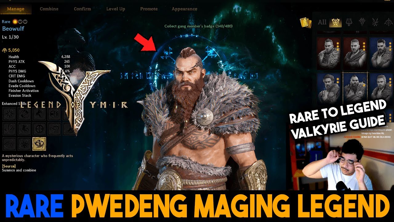 Legend of Ymir Valkyrie! Pwede Gawin Legend ang RARE(no need combine)
