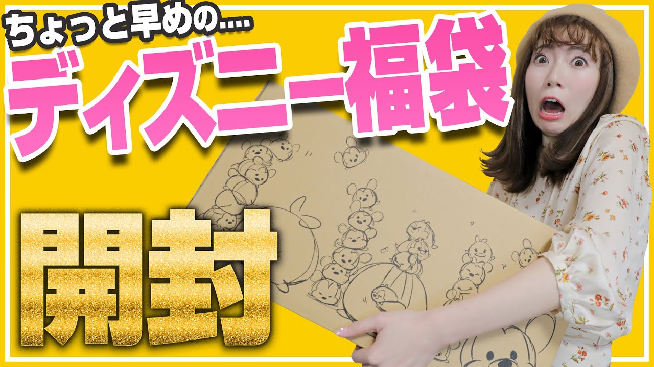 【福袋開封】ディズニーストアの限定ラッキーバッグを開封してみた