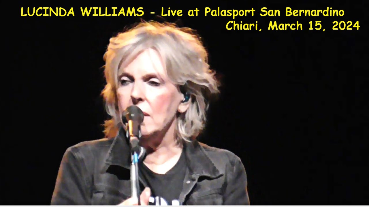 Lucinda Williams - Live at Palasport San Bernardino, Chiari, March 15, 2024 - complete concert
