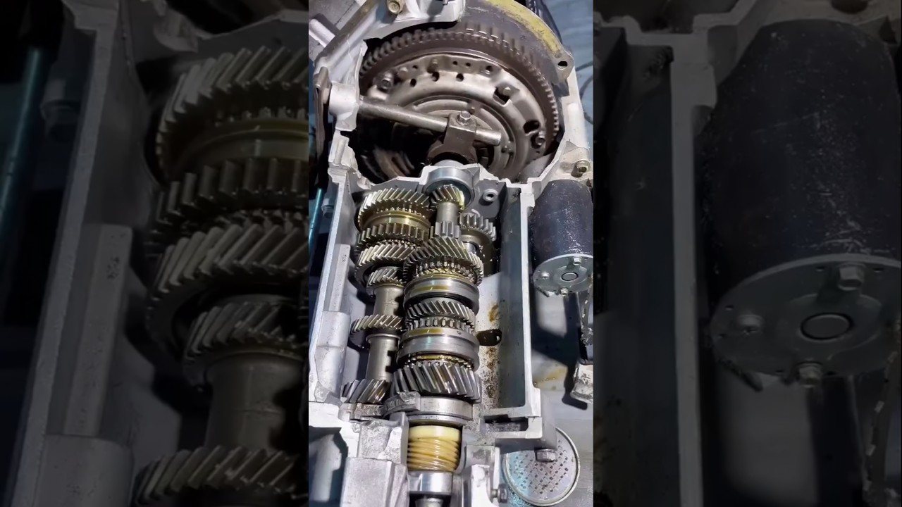 Как работает механическая коробка передач? #carfix #automobile #mechanic