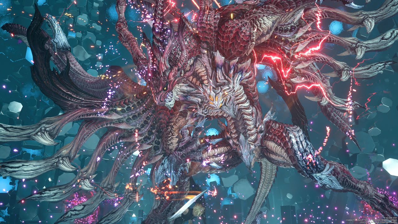 FF7 REBIRTH Cloud vs Bahamut Arisen (Full Might)