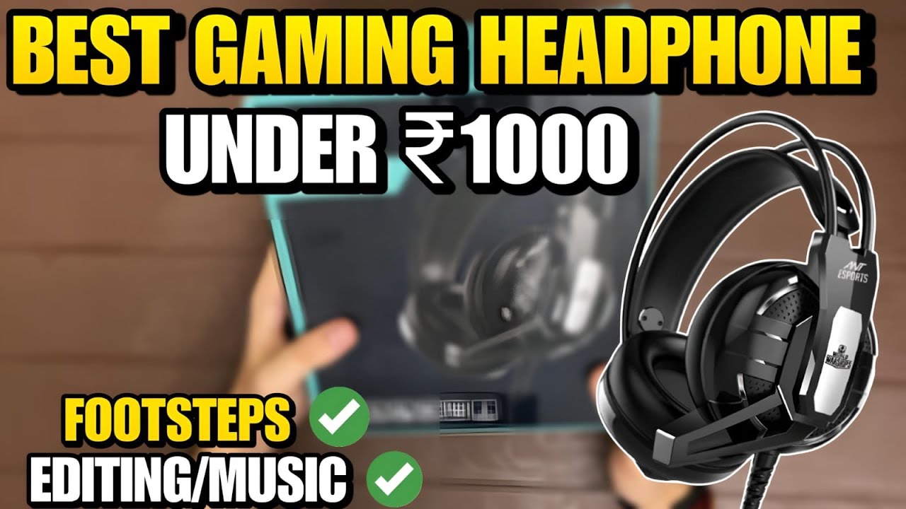 Best Gaming Headphones Under ₹1000 in 2025 | ANT Esports H520W Unboxing & Review For Bgmi/Valorant