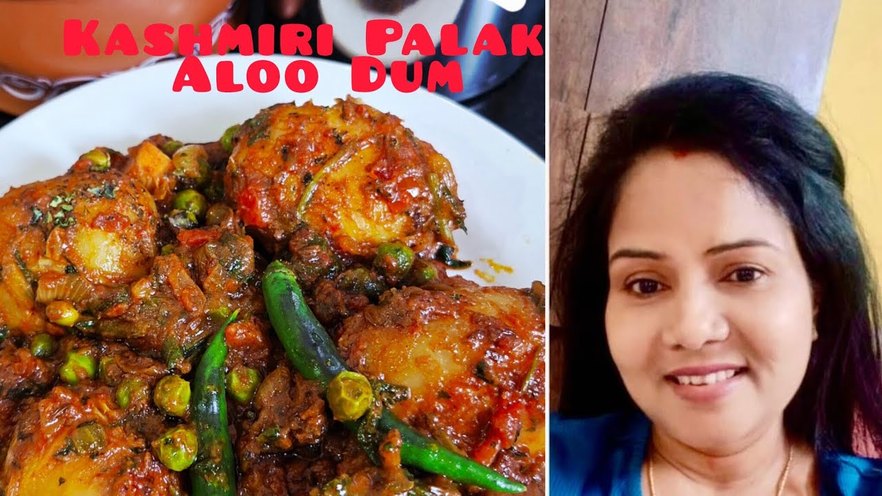 Kashmiri Palak Aloo Dum//A new style receipe 