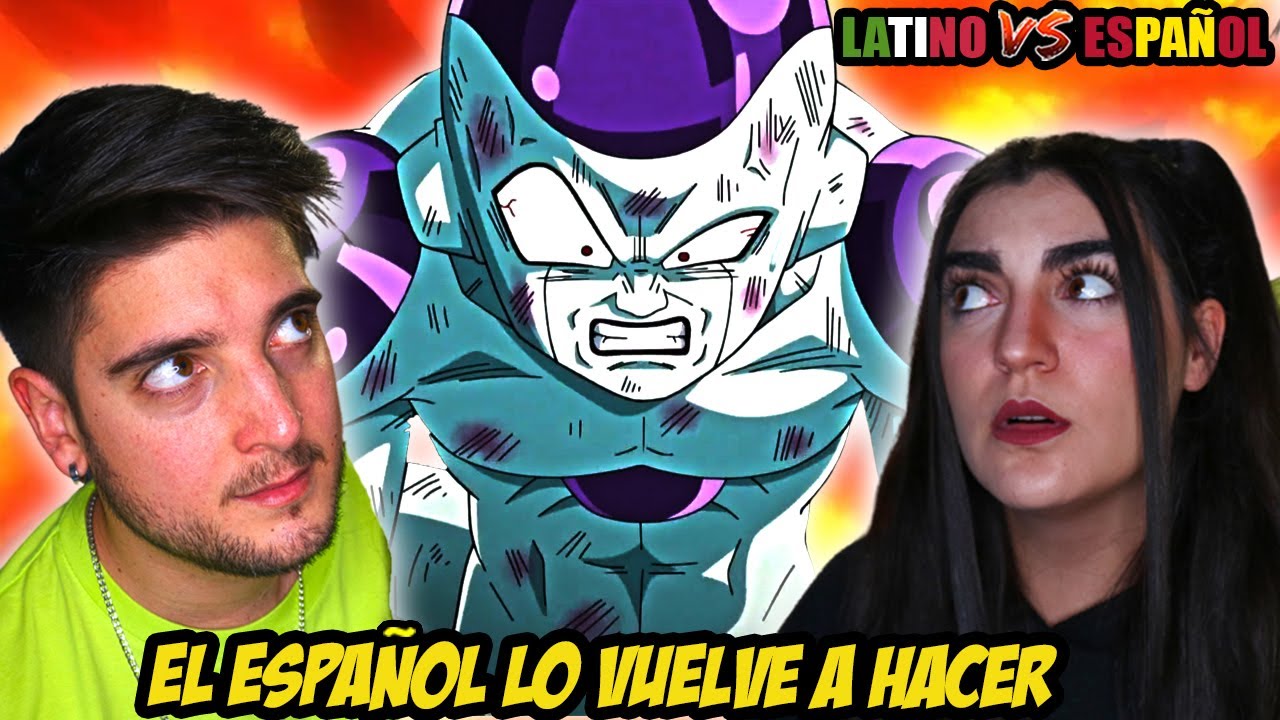 ESPAÑOLES REACCIONAN A DRAGON BALL LATINO VS ESPAÑOL |💥FREEZER DESTRUYE LA TIERRA💥DRAGON BALL SUPER💥