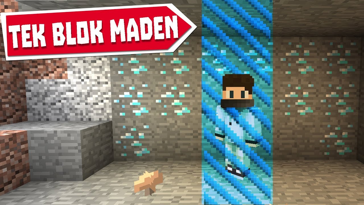 MİNECRAFT ama TEK BLOK ( bölüm 3 )