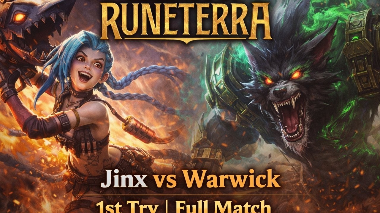 Legends of Runeterra – Jinx vs Warwick | 1st Try | Full Match