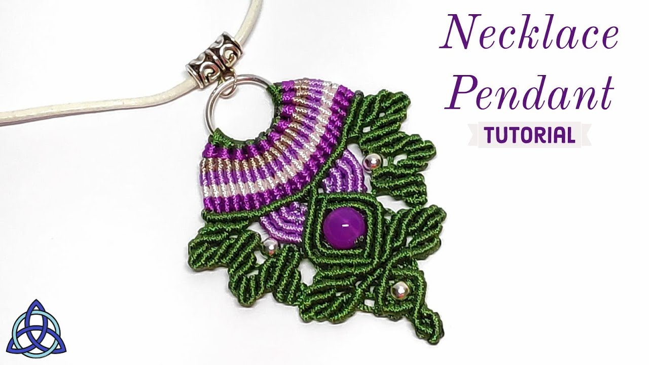 Macrame Pendant Tutorial | GLORIOUS Necklace Design