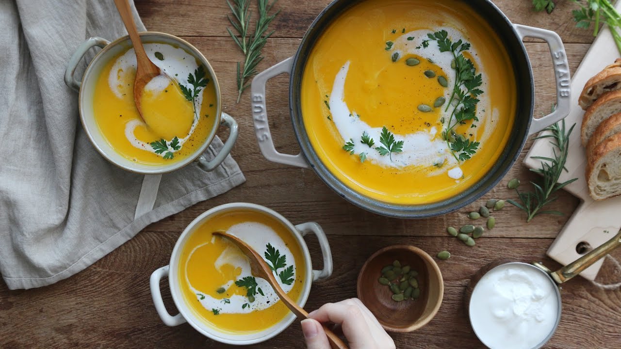 [ENG CC] 몸을 부드럽게 녹여주는 단호박 수프 : Pumpkin Soup, Kabocha Squash Soup [아내의 식탁]