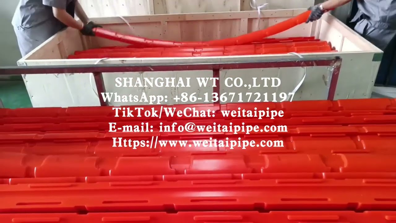 Polyurethane submarine cable protection pipes