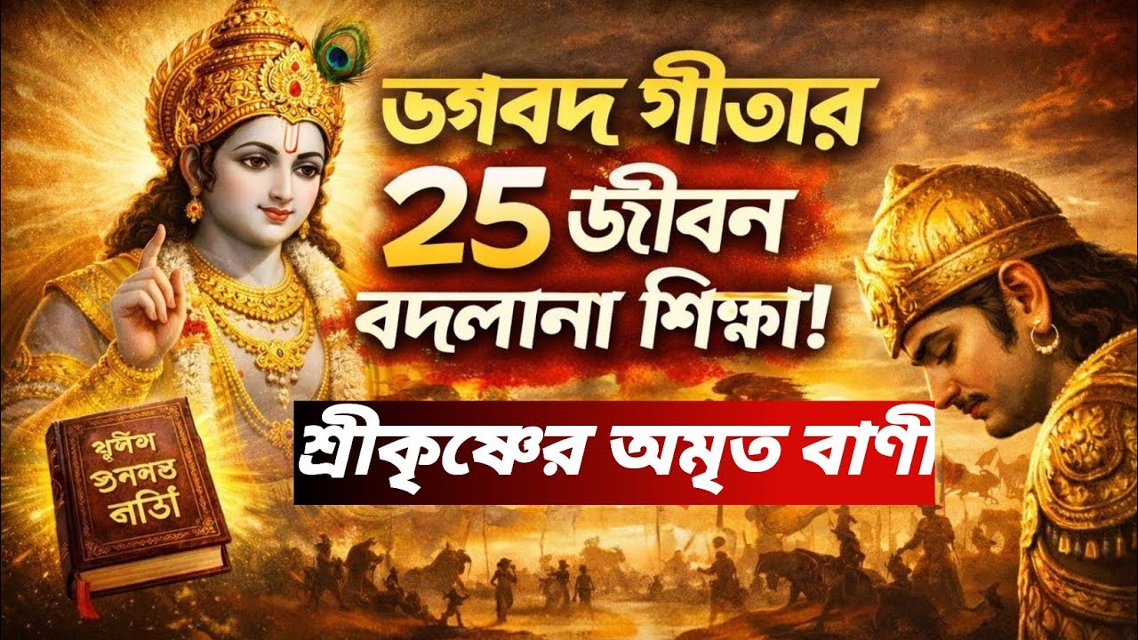 শ্রীকৃষ্ণের বলা ৭টি গোপন গীতা বাণী | এই কথাগুলো কাউকে বলবেন না | Bhagavad Gita Motivation