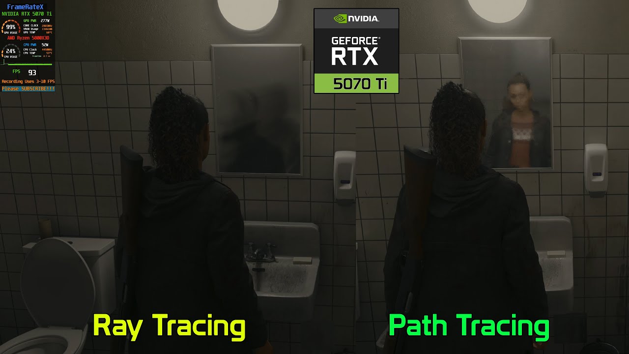 Alan Wake 2 - Ray Tracing Ultra vs Path Tracing Ultra, High, Medium, & Low vs OFF - RTX 5070 Ti