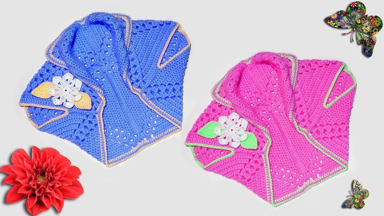 Болеро крючком мастер класс по вязанию. Crochet Bolero