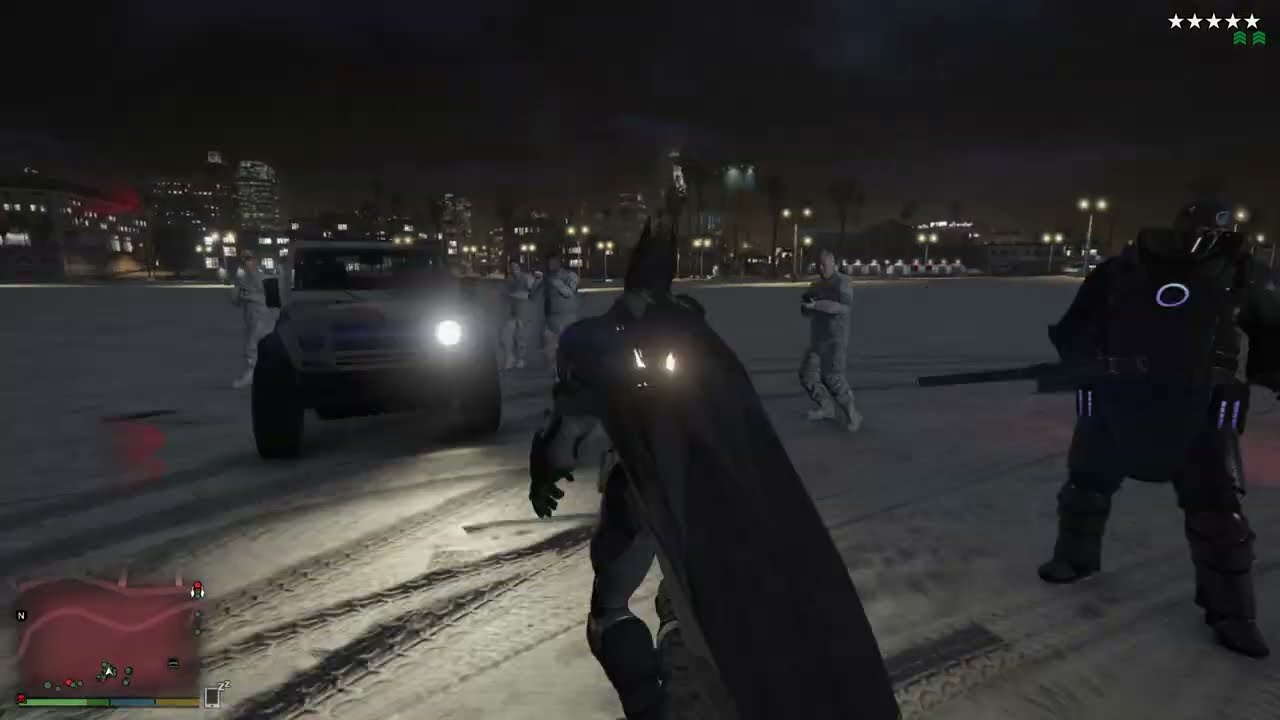 Batman Fights The Military | GTA 5