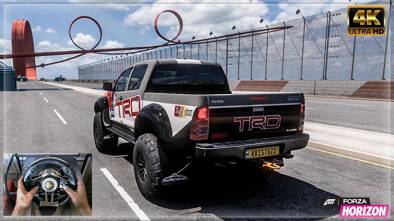 Toyota Hilux Arctic Trucks AT38 - Hot Wheels Race - Forza Horizon 5 | Steering Wheel Gameplay