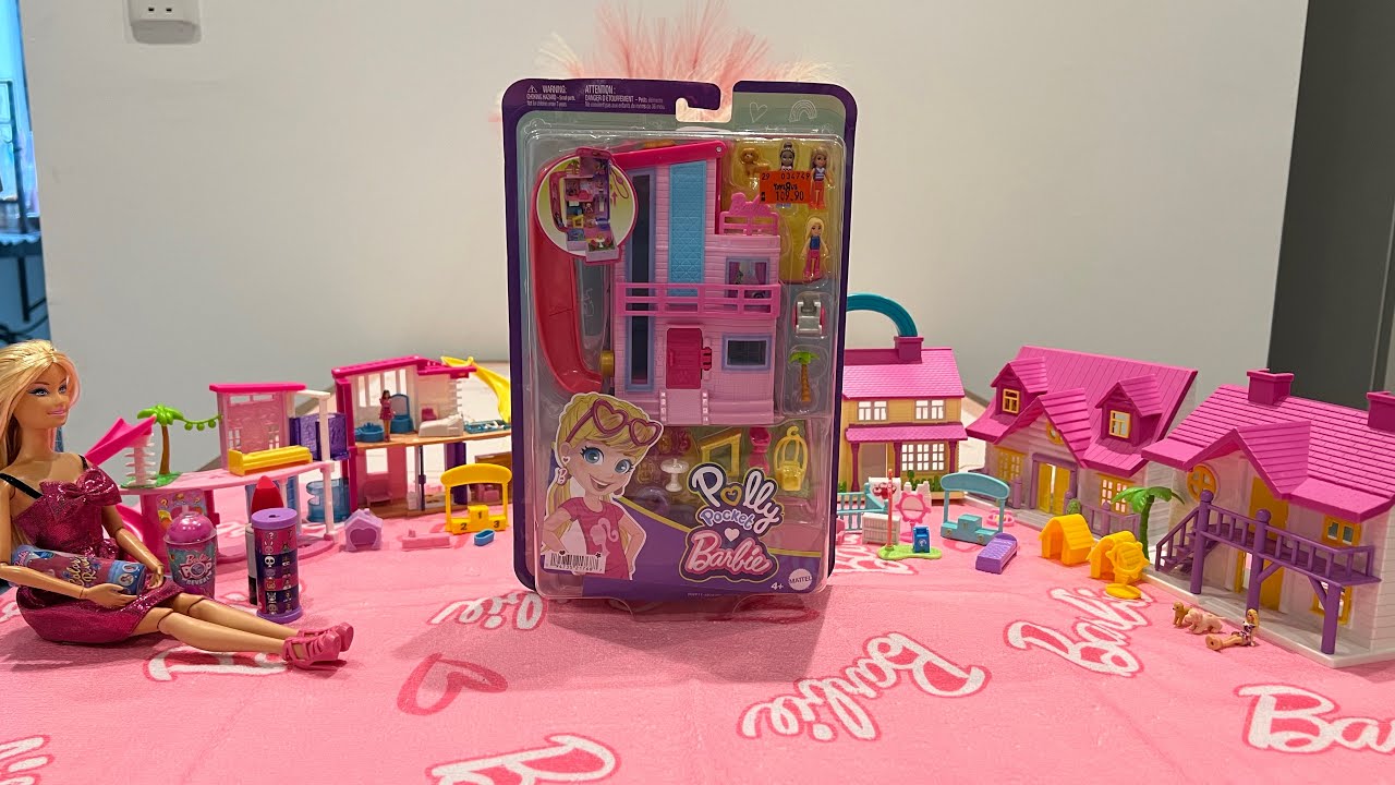 Barbie doll x Polly pocket review #mattelbarbie #barbiedoll #barbiemovie #doll #doll #pollypockets