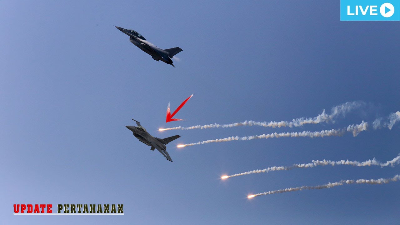 Jet Tempur TNI dan F-16 Amerika Saling Serang  Dilangit Indonesia