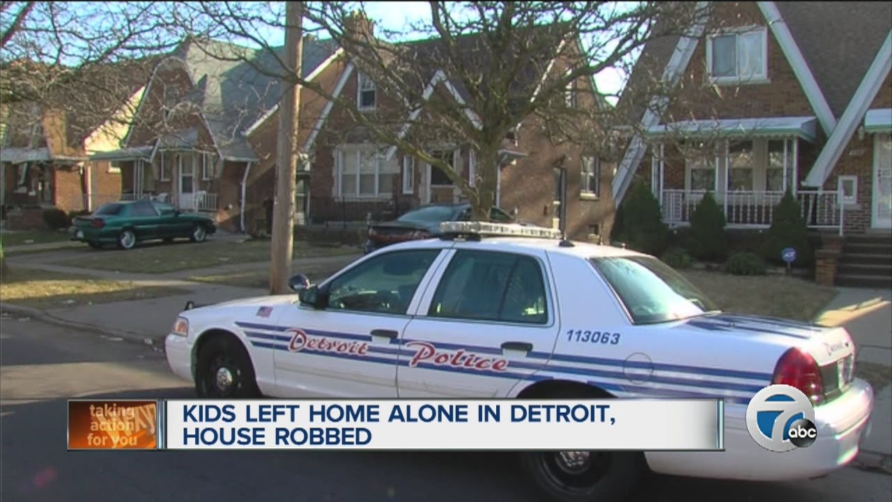 Kids left home alone in Detroit, house robbed