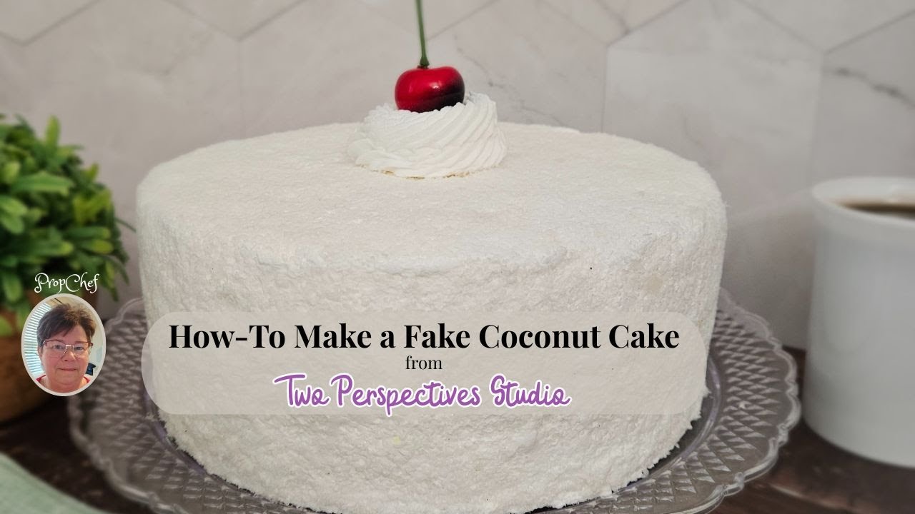 How To Make a Fake Coconut Cake for Display 🍰